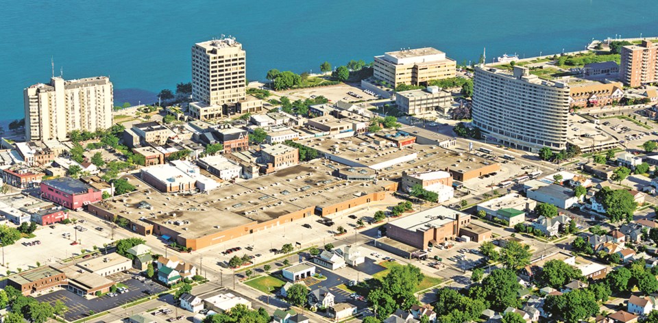 An aerial view of downtown Sarnia.Glenn Ogilvie file photo