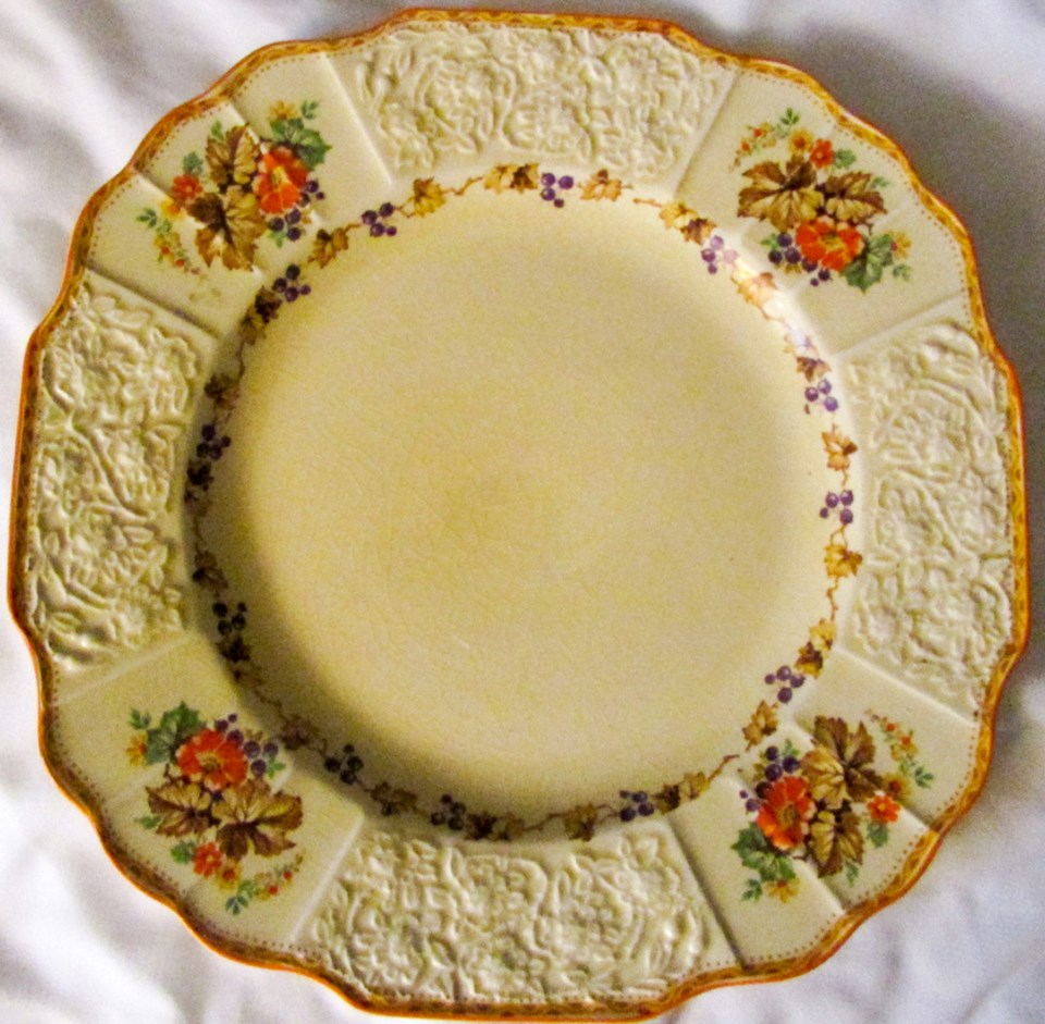 One of Grandma&#8217;s lovely, if undersized, dinner plates.Submitted Photo