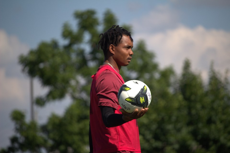 Migrant workers from across Lambton County gathered at Coultis Park in Forest recently, for some friendly competition in preparation for next month’s Migrant Workers Project (MWP) Cup Soccer Tournament.