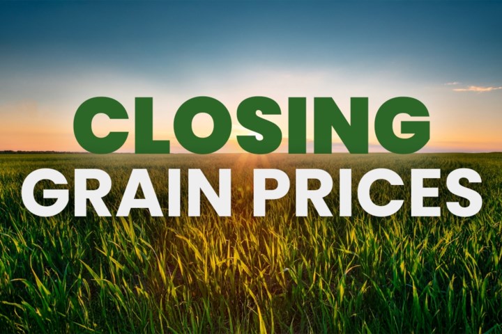 Closing Grain Prices Tuesday, May 27