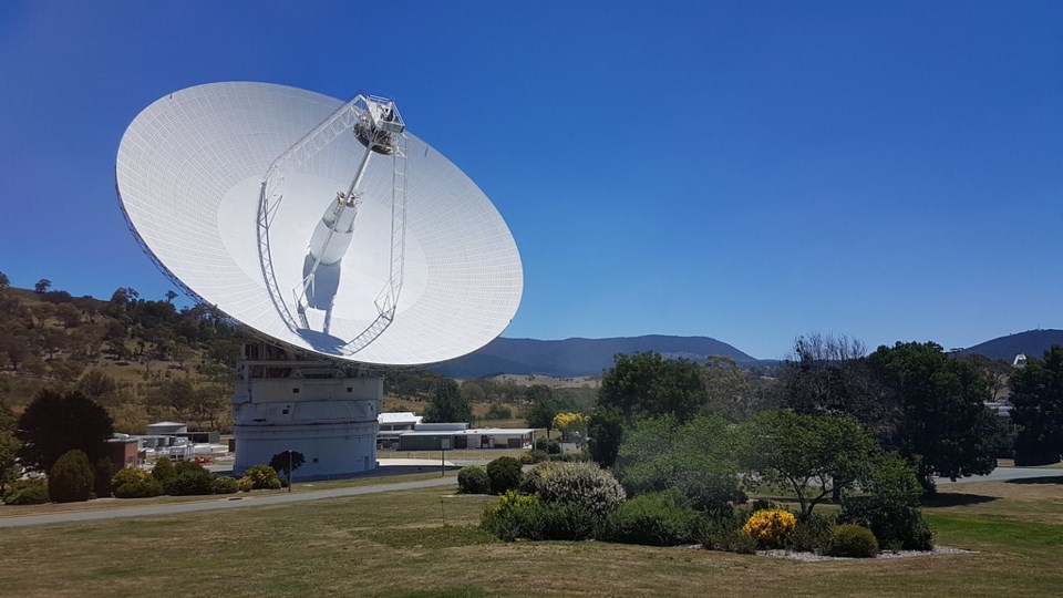 Main satellite tracking dish at Tidbinbilla