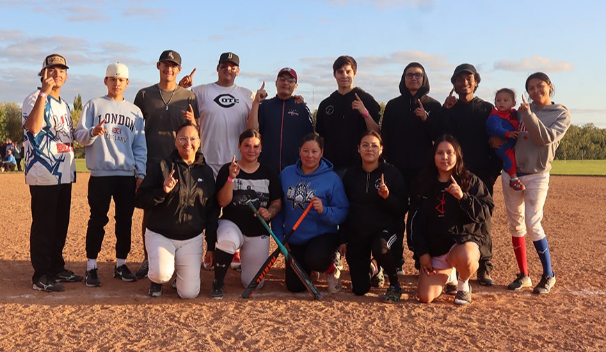 The Cote Ballers gathered for a team photo after winning the Canora Ag Days Slo-Pitch Tournament on Aug. 23