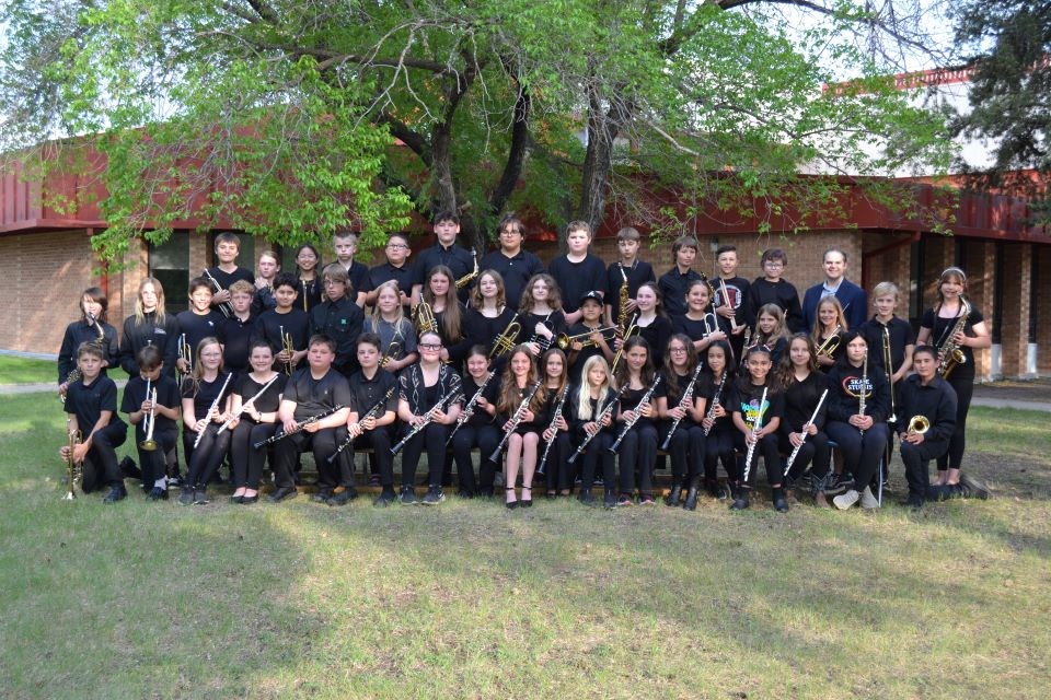 The Good Spirit School Division Senior band played at their final  GSSD Final Band concert in Sturgis.