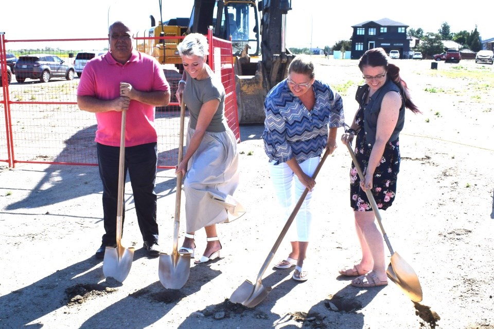A ground-breaking ceremony was held June 30. 