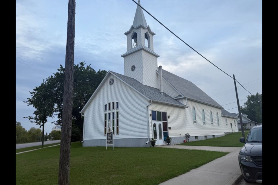 The present-day St. John Lutheran Church in Preeceville