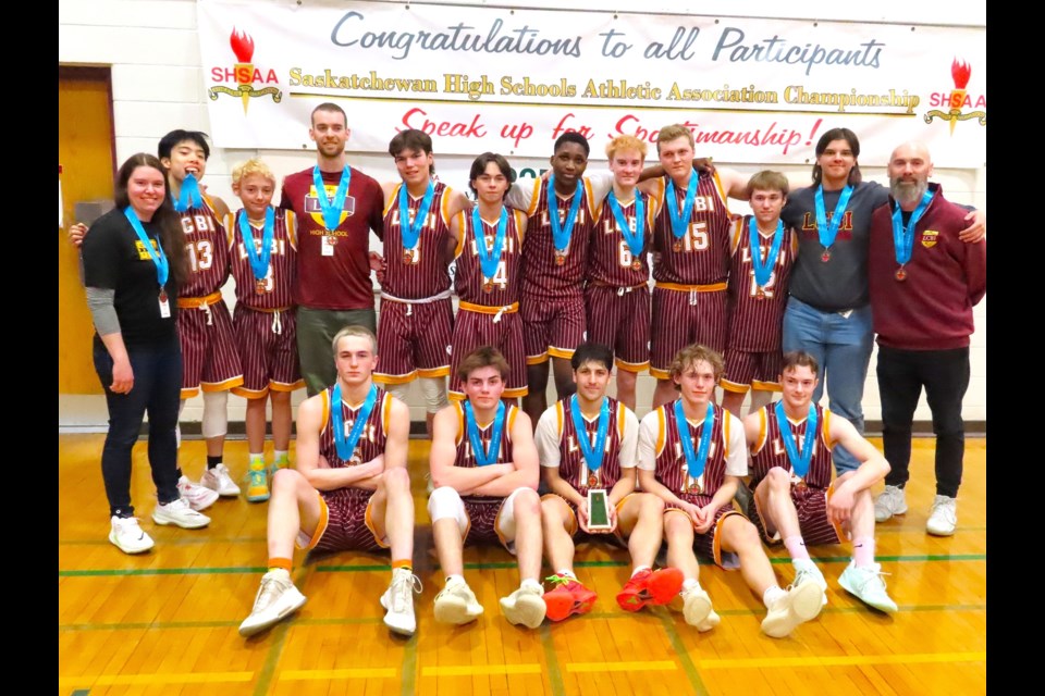 The bronze-winning LCBI Bisons senior boys team. Photo by Derek Ruttle.