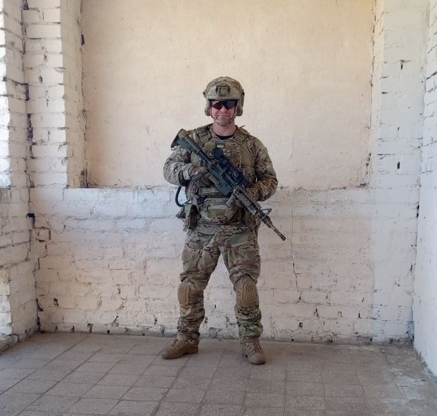 A previously unseen photo of Bud, clad in his full military gear. Photo provided by Will Hardy.