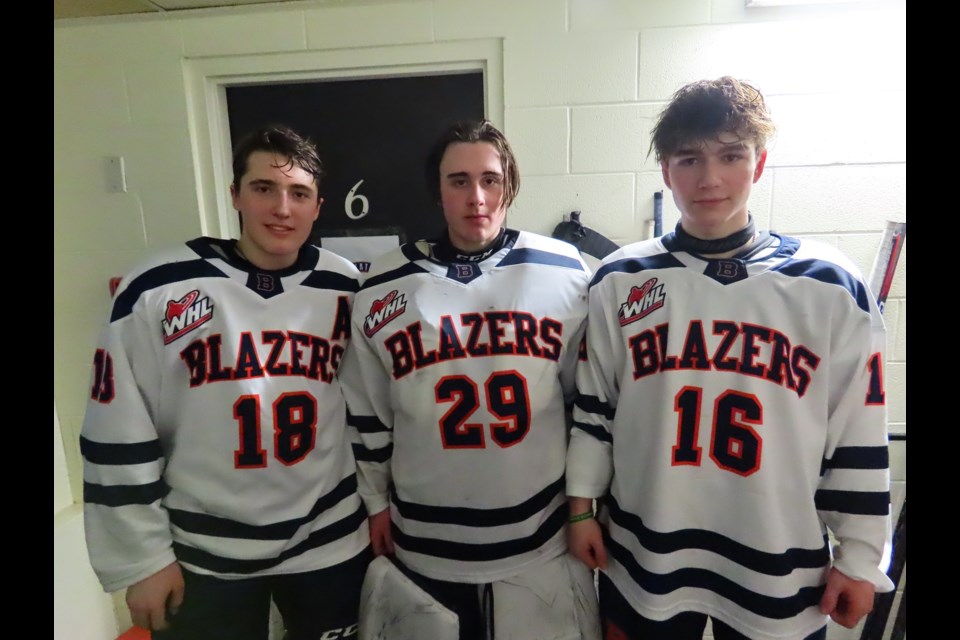 Josh Zakreski, Alex Garrett, and Cole Peardon are three players with roots in the Outlook and surrounding area.