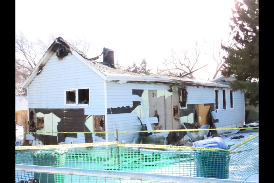 The exterior of the house on Ottawa Street in Davidson. Photo: Derek Ruttle/The Outlook