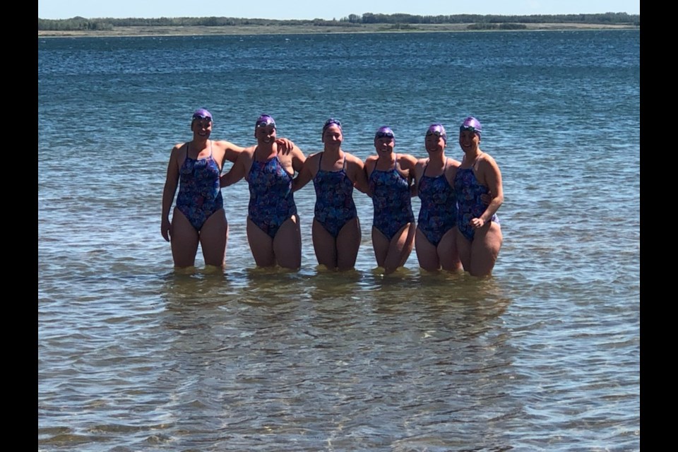 The women were excited about the unique challenge that was before them on the waters of Lake Diefenbaker. Photo provided by Dionne Tatlow.