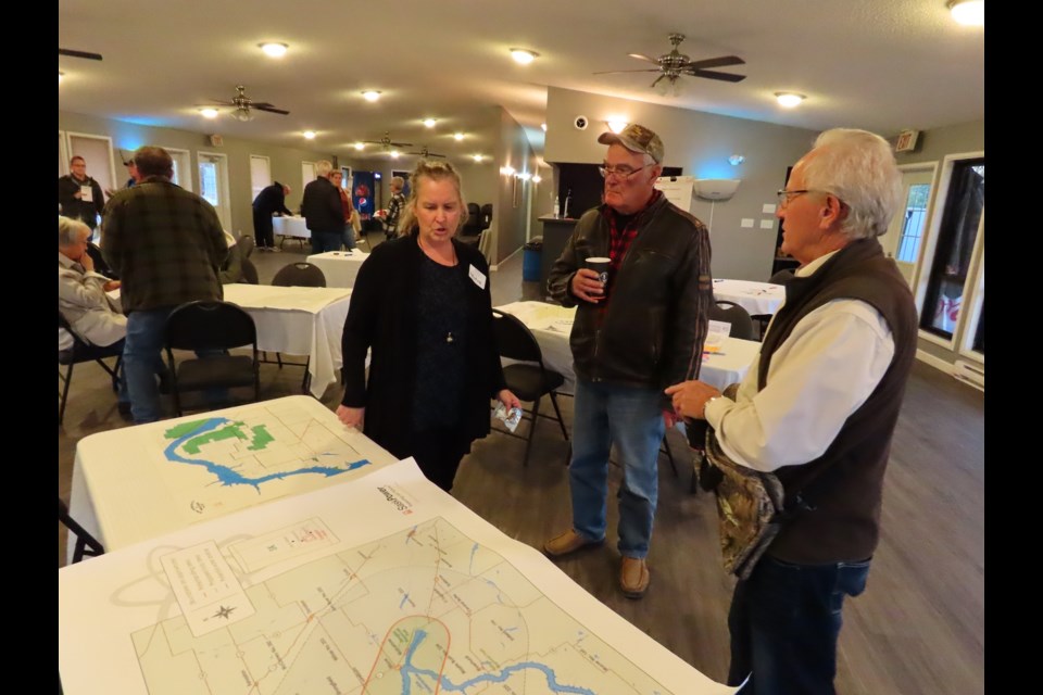 Representatives from SaskPower were on hand to speak with people and answer questions they had about the possible project for the Elbow area.