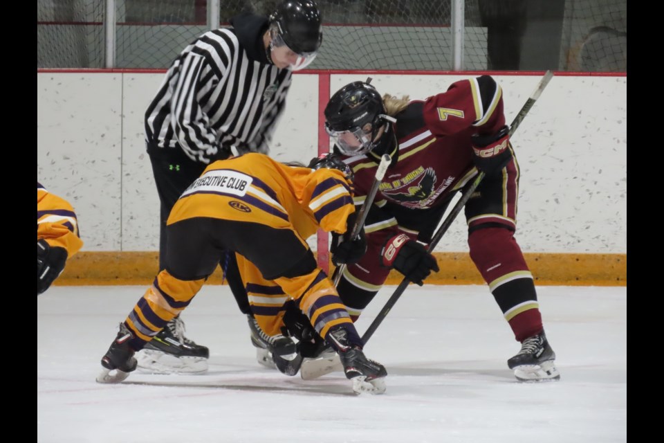 The Hawks upended the visiting Lumsden Lynx in home action. Photo by Derek Ruttle.