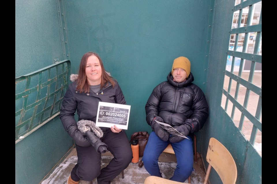 Prisoners Jocelyne Petryshyn and Brent Larwood. Photo: Derek Ruttle/The Outlook