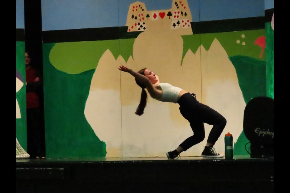 Hannah Ivanco took 2nd Place with her acrobatics. Photo by Derek Ruttle.