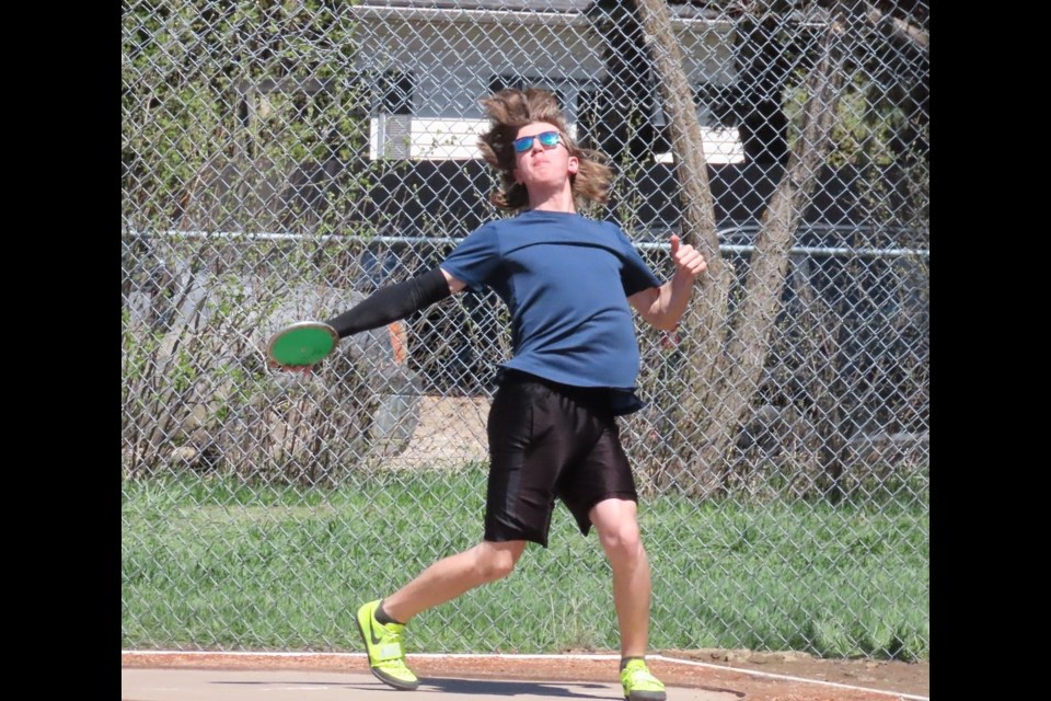 Reise Dolan shattered the old discus record that was originally set in 1999. Photo by Derek Ruttle.