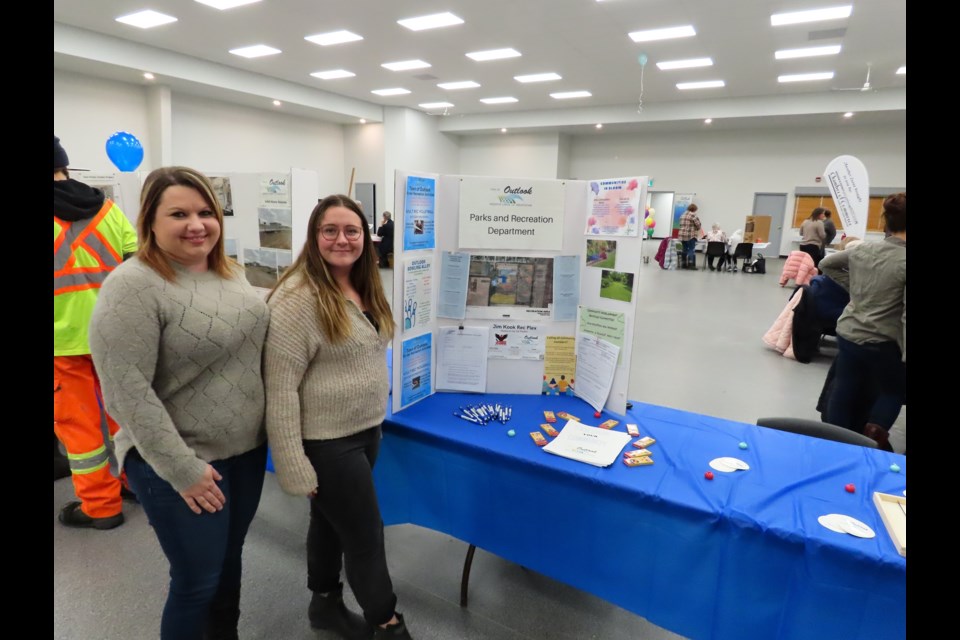 Whittney Greig and Megan Anthony, representing Outlook's Parks and Recreation department.