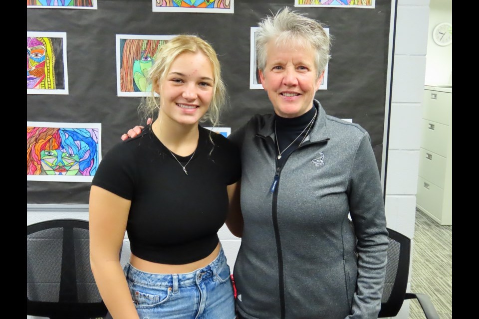 Taebyn with Cathy Morrow, who nominated her to receive the scholarship award.