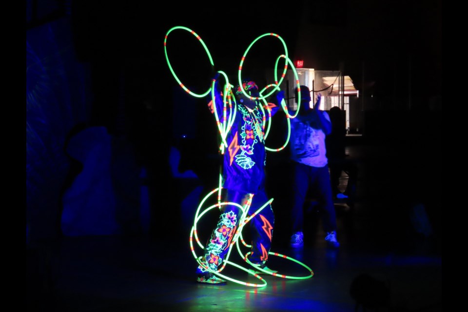 Littletent's mesmerizing lights-out dance was a sea of colours and bold imagery.