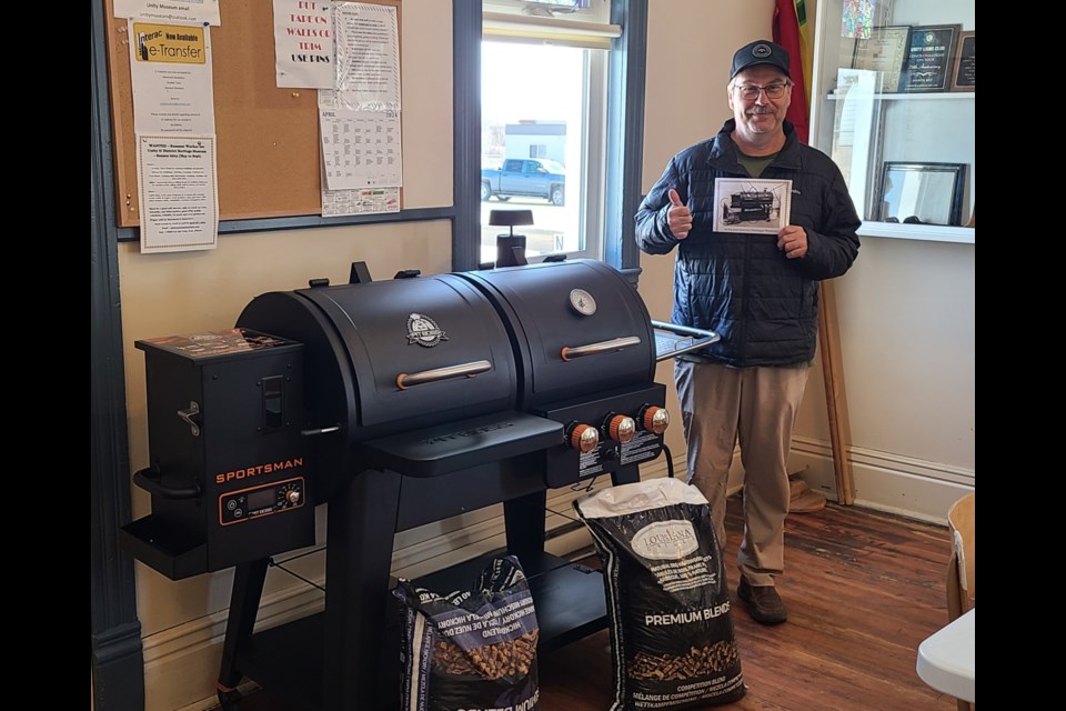 The draw for the Pit Boss BBQ / Smoker was made during the last pancake brunch at the UDHM, which was won by Dwayne Sander of Unity.