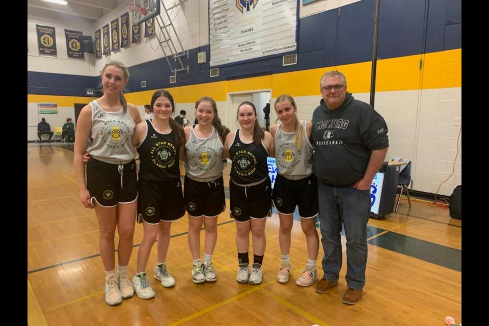 McLurg students Brooke Bannerman, Kieran Brebner, Chloe Brebner, Kiri Myszczyszyn and Emily Hango were all selected to play in the All-Star Senior Classic in Saskatoon.