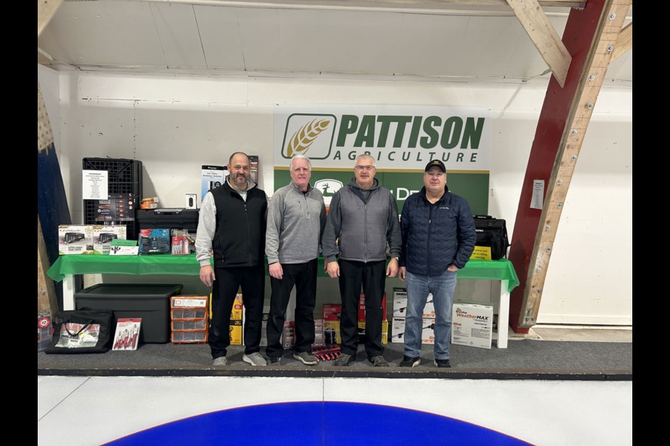 Pattison Ag Men's Open
A Event Winner Flasch Team
Chad Gartner (second), Dwayne Weber(lead), Tim Sletten (third) and Doug Flasch (skip).