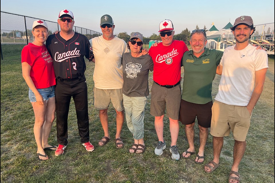 Pitcher Ty Sebastian says having family and friends cheering him on has boosted his game this week at WBSC Men’s Softball World Cup in Prince Albert, Sask.
