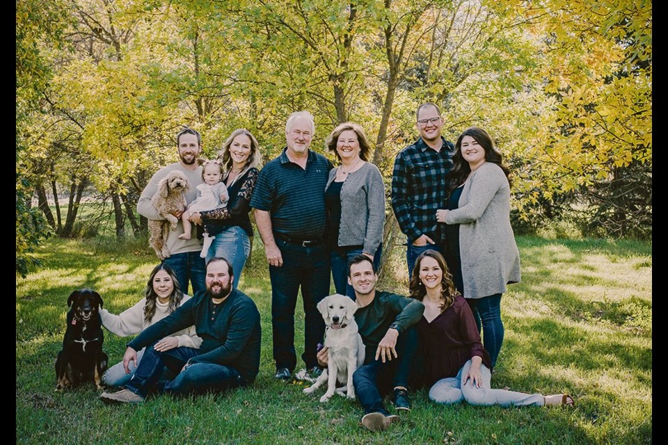 Lionel and Melody Ector, centre, used their 12,000-acre fifth-generation family farm as a foundation to build Diefenbaker Spice & Pulse, now in its 25th year of business. 