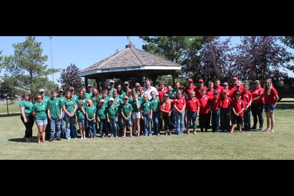 Scott Moe and Daryl Harrison and the members and leaders of the Alameda 4-H Club. 