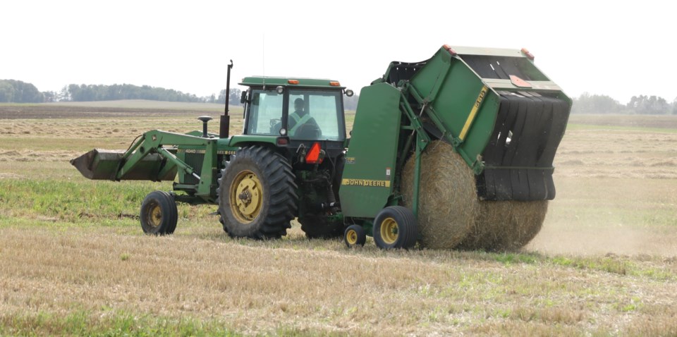 Baling NE of langenburg 