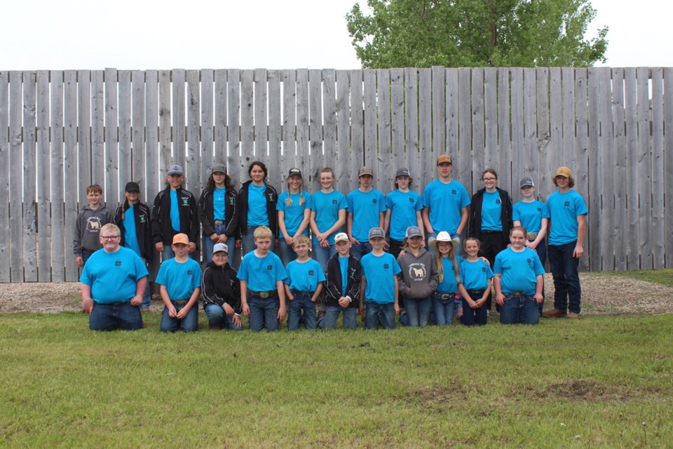 Carievale 4-H Beef Club at their Achievement Day at the Carievale Riding Arena on June 10