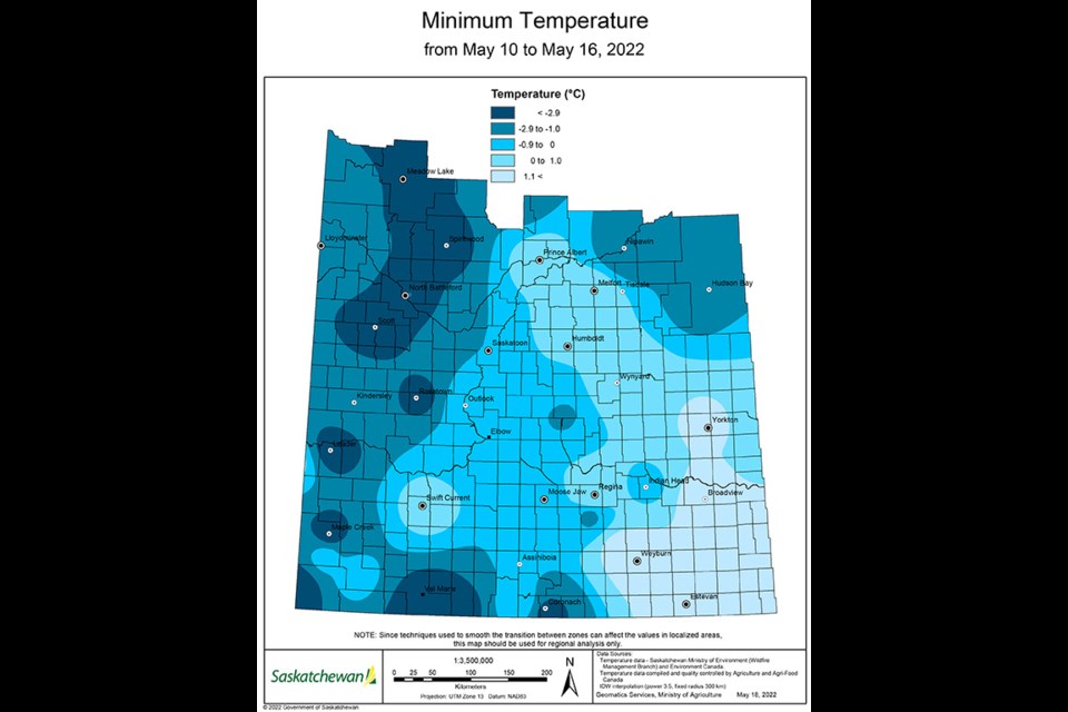 The Crop Report for East-Central Saskatchewan covers Crop District 3ASW – Crop District 5 – Melville, Yorkton, Cupar, Kamsack, Foam Lake, Canora, Preeceville and Kelvington areas; Crop District 6A – Lumsden, Craik, Watrous and Clavet areas