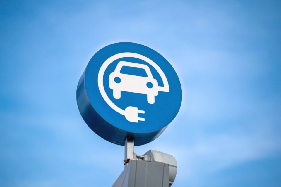 electric car sign