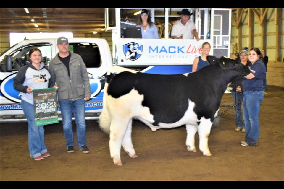 Southland Pulse Inc. purchased this year's grand champion steer, raised by Casie Brokenshire, for $12 per pound. 