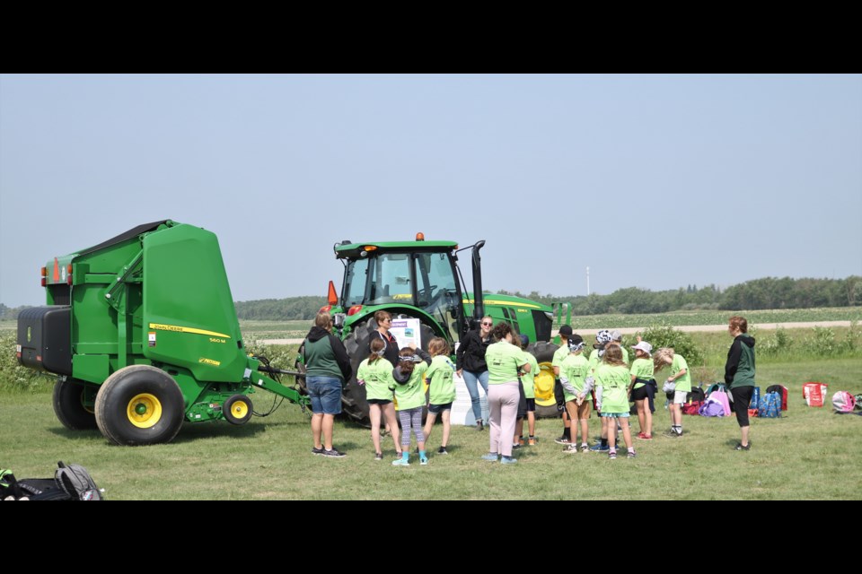 Students learn about machinery technology.