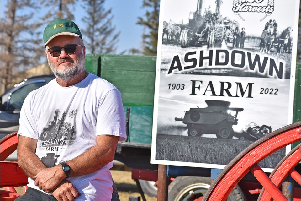 Jim Metherell celebrates his family’s 120th harvest on their home quarter northeast of Lashburn.