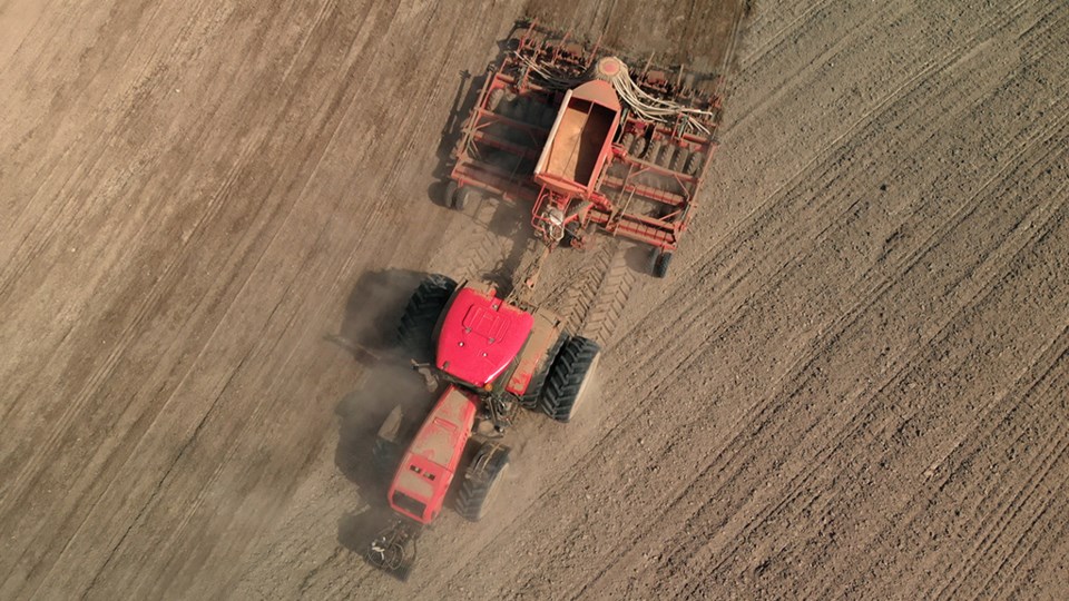 seeding aerial view