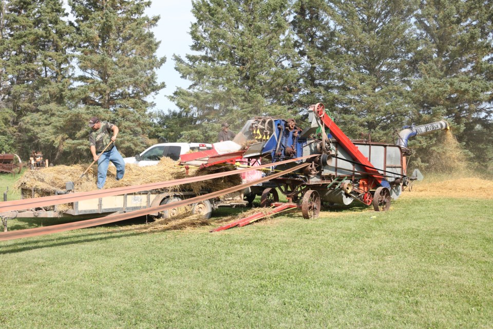 'Johnny Cash Special' working at demonstration at Ken Mack farm.