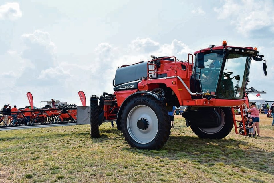 The Horsch Leeb sprayer was on display at the Ag in Motion farm near Langham, Sask. 