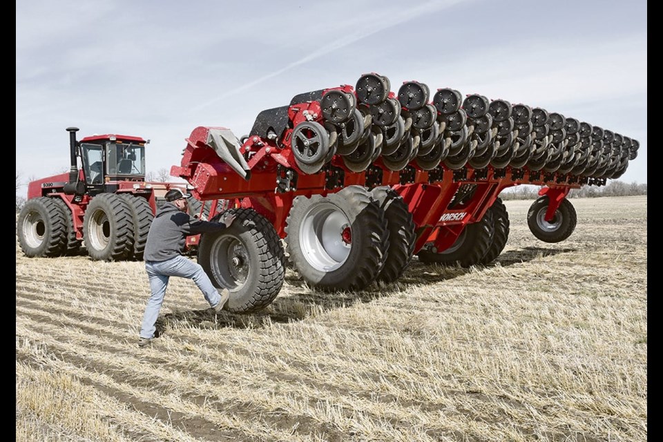 A Horsch Maestro 31-foot planter rolls into a field. Lack of proper maintenance, adjustment and calibration are more often the root of problems than complex agronomic or computer issues. 