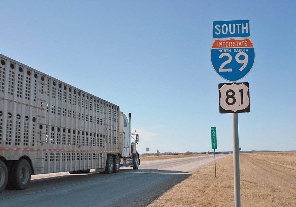 wp semi on highway