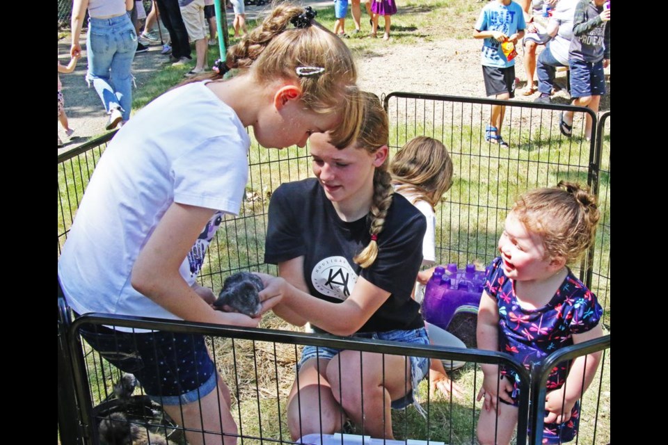 A petting zoo from Houligan Acres was a favourite spot for many children at the Weyburn Therapeutic Animal Park on Sunday.