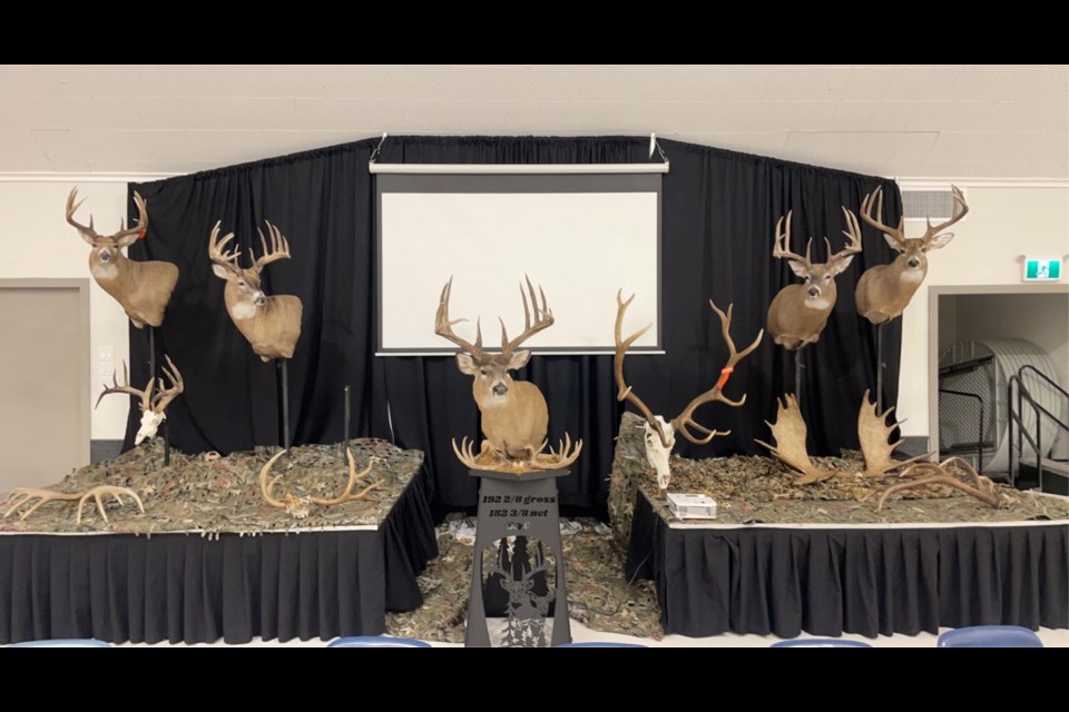 Some of the award winning hunting and fishing successes were on display at the Unity Wildlife Federation awards night held April 23.