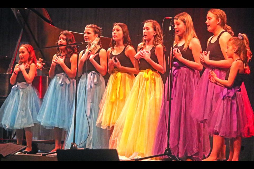 The Spirit of Grace group, comprised of Olivia Tatarliov, Lexi Bell, Ryann Fleck, Isabelle Cugnet, Lila Anderson, Pressley Barber, Gabriella Friesen and Bradie Anderson, performed at the Stars of the Festival in 2022, and received the Weyburn Credit Union award for vocals.