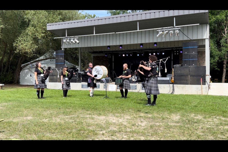 Kilted Wind entertained at the Bow Valley Jamboree.