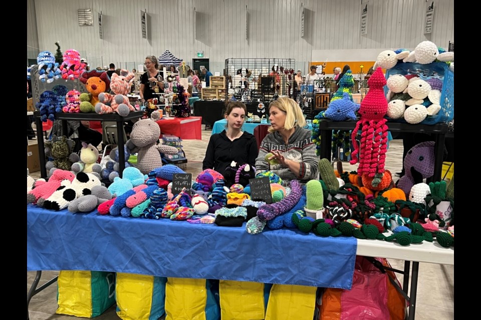 The Arcola Craft and Trade show had a large crowd attend the annual event. 