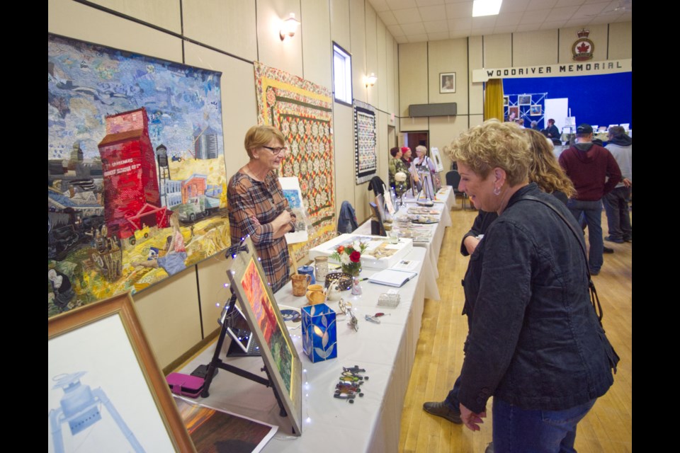 The Wood River Memorial Hall in Lafleche was a busy place, hosting the Lafleche and Area Art Show & Sale. 