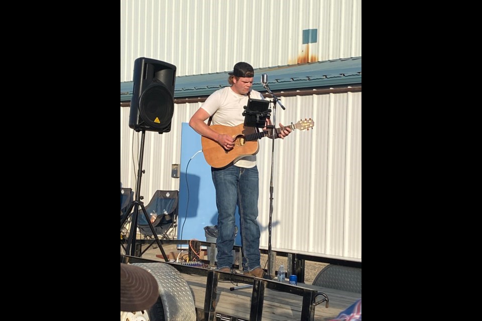 Brayden King, who performed Aug. 16 in Kerrobert, has now moved on after receiving three yeses in the reality show, American Idol (photo courtesy of Rhonda Kohlman)