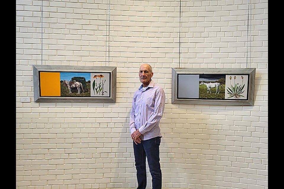 Bruce Anderson, the artist featured in the exhibition Colourblock, was at the Chapel Gallery Thursday, Sept. 22, for a reception and opening of the seven-week show. 