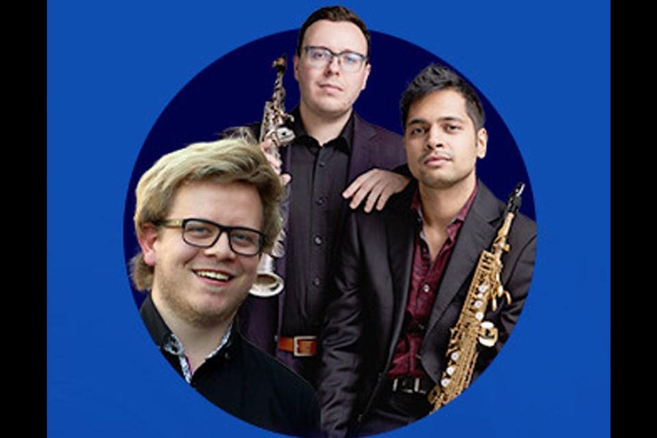 Canada’s newest saxophone duo, Matthew Robinson and Chinley Hinacay, will appear in North Battleford July 10 with guest artist Cole Knutson.