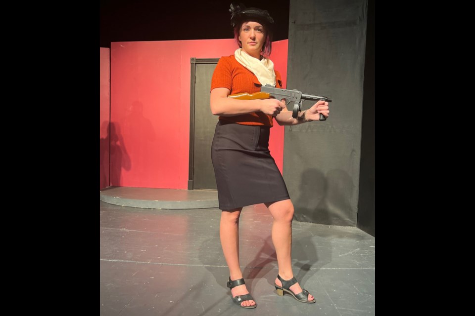Bonnie Parker (played by Wendy Sharon), is in the show. 